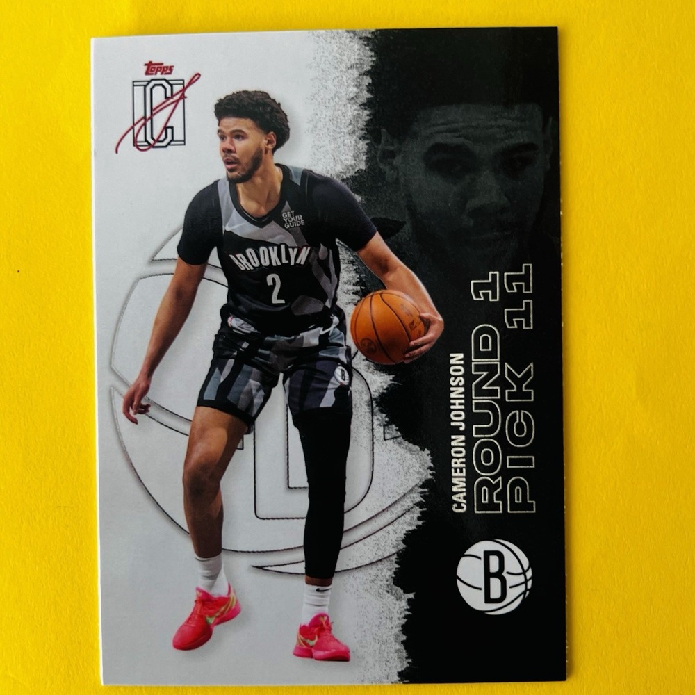 2025-26 Topps Signature Class Round 1‎ Pick 11 #29 Cameron Johnson Nets